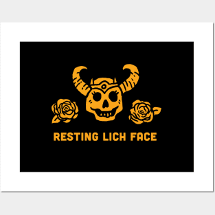 Resting Lich Face Posters and Art